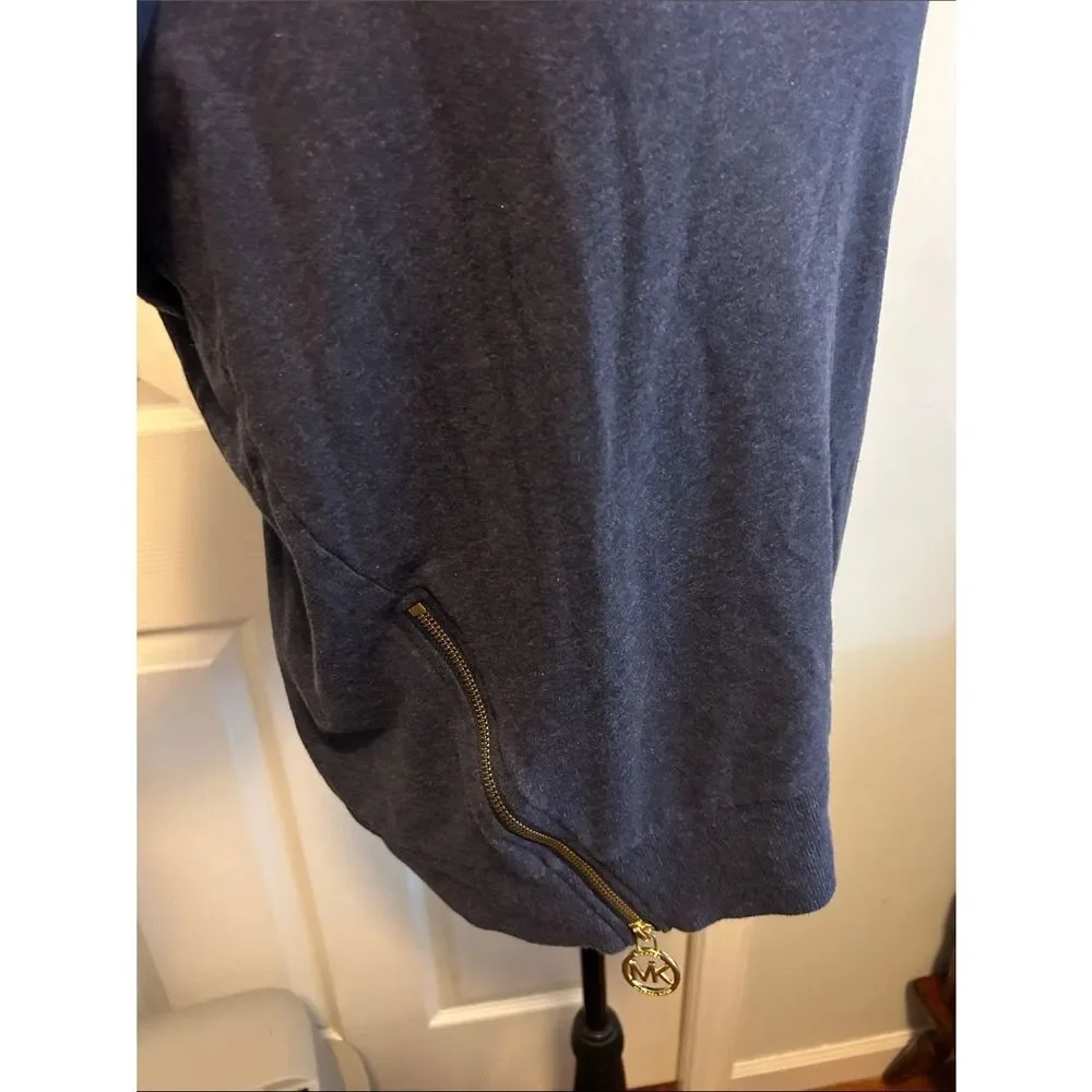 Michael Kors Navy Knit Crewneck Sweater